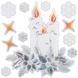 Новогоднее украшение ВОЛШЕБНАЯ СТРАНА Наклейка интерьерная &quot;Рождество&quot; 7829