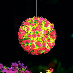 Светильник Цветочный шар INBLOOM Светильник Цветочный шар d25см сведодиод, вращающийся, 100led, 8 режимов, DS SV USB, пульт 185-091