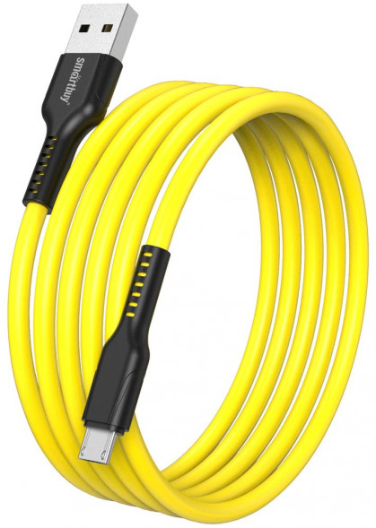 Кабель SMARTBUY (iK-12-S21by) S21 MicroUSB желтый, 2.4 А, сил., 1 м
