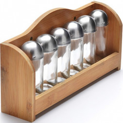 Набор для специй MAYER&BOCH 27351 коричневый,серебристый,прозрачный