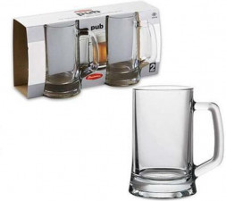Набор кружек (2шт.) &quot;Паб&quot; 55229 (0,66л) без дек. 1/6шт. PASABAHCE 55229B