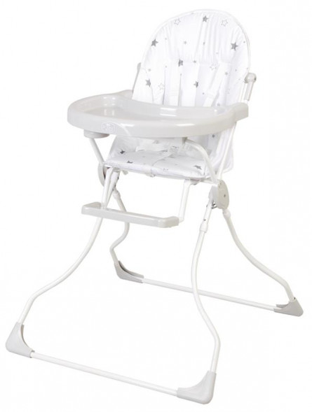 Стульчик POLINI Стульчик для кормления Polini kids 152 Звездное сияние, белый-серый (1 кор.)