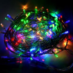 Светодиодная гирлянда ECOLA N6YM10ELC LED гирлянда 220V IP44 Нить наращиваемая (доп секция) 10м 160Led RGBW, прозр.провод с коннекторами разноцветный