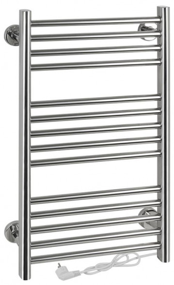 Полотенцесушитель электрический BRIMIX BK109F ЭКСКЛЮЗИВ-ПРЯМОЙ 735х410х53мм на 14 перекладин с сухим ТЭНом, 100W, T-50*C, из нерж.стали