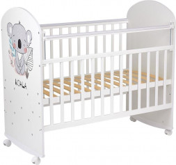 Кровать детская ФЕЯ Кроватка детская Фея 701 Коала, белый (1 кор)