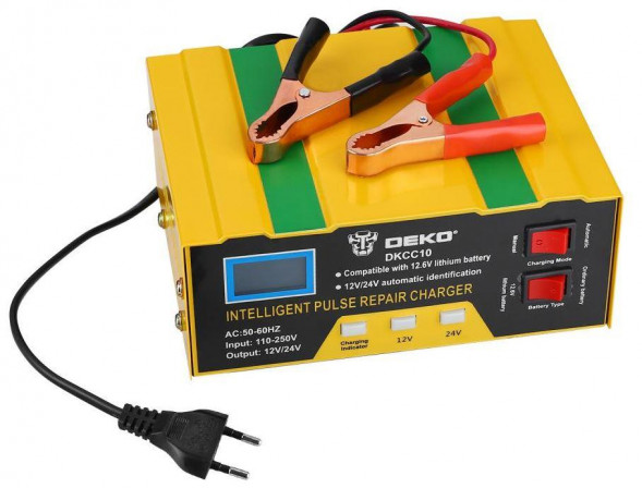 Зарядное устройство DEKO DKCC10, 12/24В, 10А 051-8053