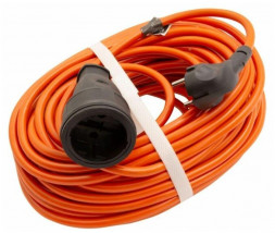 Удлинители силовые СИБРТЕХ Удлинитель-шнур силовой, б/з, ПВС, усиленный, 20м, 3500 Вт (16А), 1 розетка, тип УХ16 95832