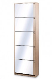 Обувница VENTAL К-5S (зеркальная) Дуб Сонома