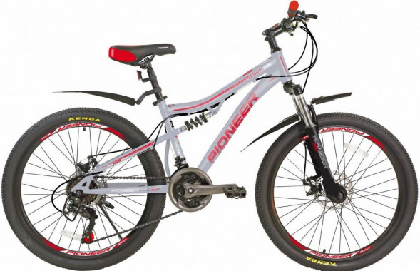 Велосипед PIONEER CAIMAN 26&quot;/18&quot; gray-black-red