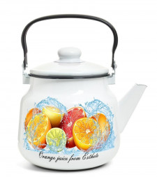 Чайник эмалированный ЭСТЕТ ЭТ-75221 Чайник "Цитрусовый фреш" 3.5л