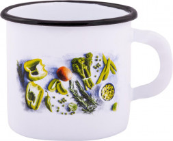 Кружка APPETITE 1с2с Свежая зелень эмал 0,4л