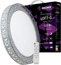 Светодиодный настенно-потолочный светильник КОСМОС KSLofG120W белый