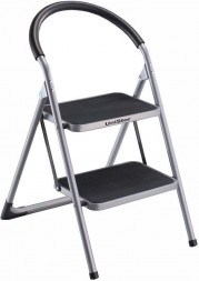 Стремянка UNISTOR PLATO сверхмощная (150кг) с двумя ступенями 212598