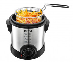 Фритюрница KITFORT KT-2011 серебристый/черный