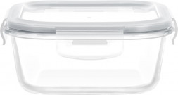 Контейнер MASTER HOUSE Кратос-520 из жаропрочного стекла квадратный с пластиковой крышкой 75728