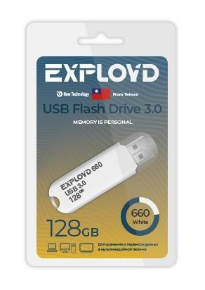 USB флэш-накопитель EXPLOYD EX-128GB-660-White USB 3.0