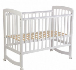 Кровать POLINI Кроватка детская Polini kids Simple 304, белый (1кор)