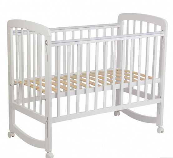 Кровать POLINI Кроватка детская Polini kids Simple 304, белый (1кор)