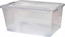 Контейнер PLAST TEAM PT6567/РФНАТБЛ-5 ANDERSON 40л натуральный с блестками