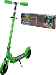 Самокат U-TURN 2-х колесный EASY (колеса PU 180мм, 80*10*75-102см, до 60кг) зеленый СМК-9933 ПП-00196970