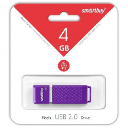 флешка SMARTBUY (SB4GBQZ-V) 4GB QUARTZ SERIES VIOLET