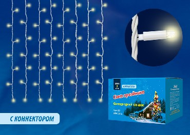 Занавес с коннекторами UNIEL UL-00003684 ULD-C2030-240/TWK WARM WHITE IP67