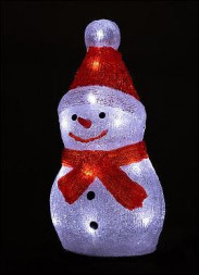 Фигура светодиодная ВОЛШЕБНАЯ СТРАНА Фигура светодиодная из акрила Снеговик 20LED (106187)