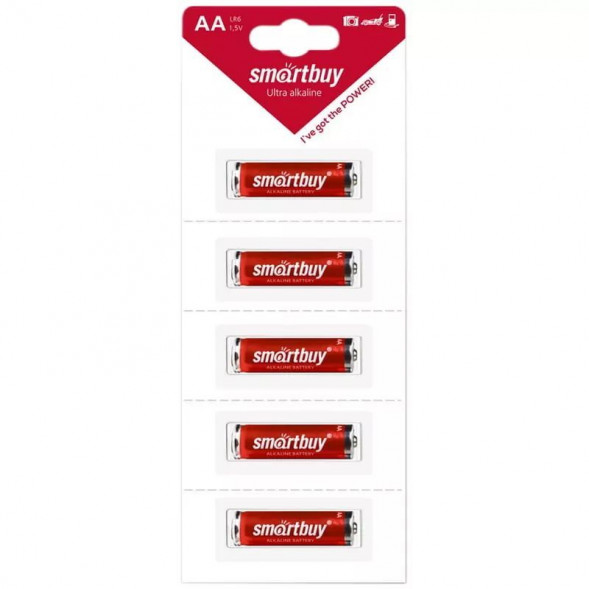 Элементы питания SMARTBUY (SBBA-2A05B) LR6/5B strip