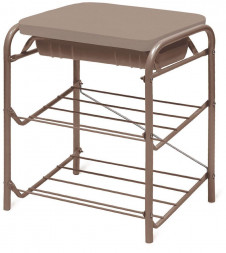 Банкетка NIKA БП1-1/К коричневый/коричневый