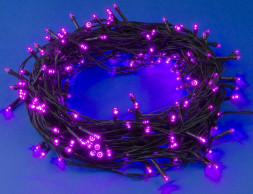 Гирлянда UNIEL (UL-00007310) ULD-S2000-200/DGA PINK IP20 Гирлянда светодиодная, 20м. 200 светодиодов. Розовый свет. Провод зеленый. ТМ Uniel