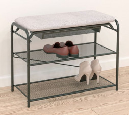 Подставка для обуви ЗМИ Подставка для обуви &quot;Гранада 23В&quot; с сиденьем и ящиком (GRANADA 23В shoe bench) ПДОГ23В Ч