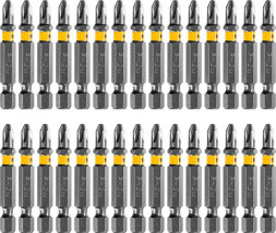 Набор бит DENZEL Набор бит PH2х50, сталь S2, 30 шт., шестигранный профиль, пластиковая коробка 11682