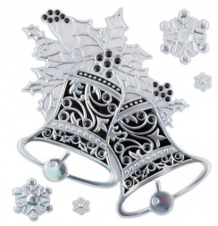 Новогоднее украшение ВОЛШЕБНАЯ СТРАНА Наклейка интерьерная &quot;Колокольчики&quot; 7831