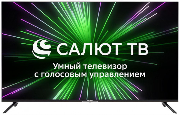 LED телевизор HYUNDAI H-LED50BU7000 Салют ТВ Frameless black/4K Ultra HD