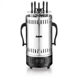 Электрошашлычница BBK BBQ601T н.сталь/черный