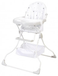 Стульчик POLINI Стульчик для кормления Polini kids 252 Звездное сияние, белый-серый (1 кор.)