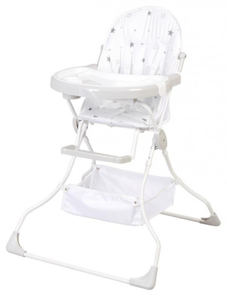 Стульчик POLINI Стульчик для кормления Polini kids 252 Звездное сияние, белый-серый (1 кор.)
