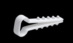 Нейлоновые стяжки RUCELF ДХБ-12-6-ПЧ Дюбель-хомут, Черный