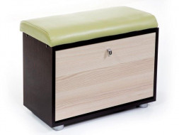 Обувница БИТЕЛ МС-1 Венге/Ясень/Салат С-105 (2 кор)