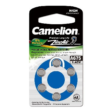 Элементы питания CAMELION (12826) ZA675 BL-6