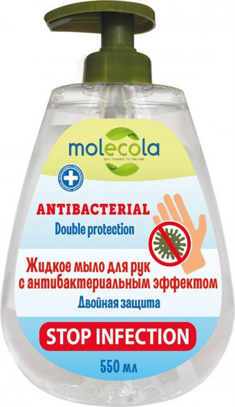 Жидкое мыло для рук MOLECOLA Жидкое мыло для рук с антибактериальным эффектом 550 мл, 70082