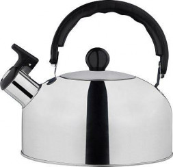 БЕЗ ТМ Чайник Casual, объем 1,5 л, из нерж стали со свистком, зеркальная полировка корпуса (985618)