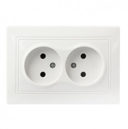 Розетка SMARTBUY (SBE-01w-10-S2-N) Венера, 1-местная, белый