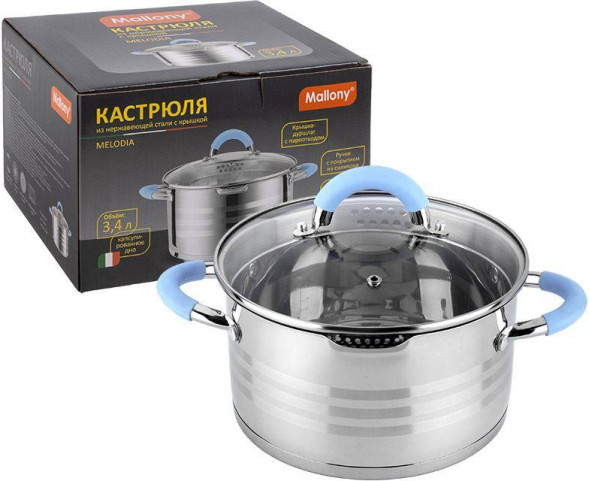 Кастрюля MALLONY MELODIA 3,4 л. (109008)
