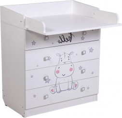 Комод ФЕЯ Комод Фея 1580 Бегемотик, белый (1 кор)