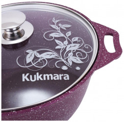 Кастрюля KUKMARA к31tsm а/пр литая 3,0л стекл/кр Trendy style mystery