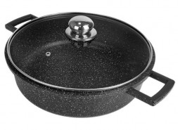Сотейник CASTA AV-28-СТ сотейник 28 см со стеклянной крышкой