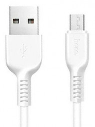 USB кабель HOCO (6957531068891) X20 USB (m)-microUSB (m) 2.0м - белый