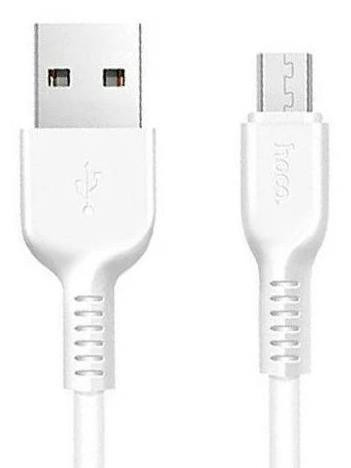 USB кабель HOCO (6957531068891) X20 USB (m)-microUSB (m) 2.0м - белый