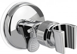 Кронштейн для лейки GFMARK 10181 Кронштейн для душевой лейки, пластиковый, на присоске, ПОВОРОТНЫЙ, хромированный.